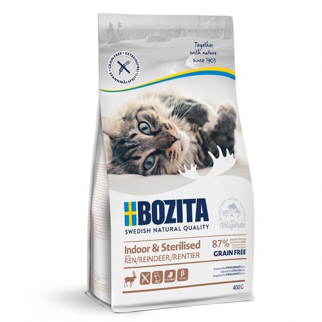 Bozita Indoor Sterilized Grain free rensdyr 2 kg