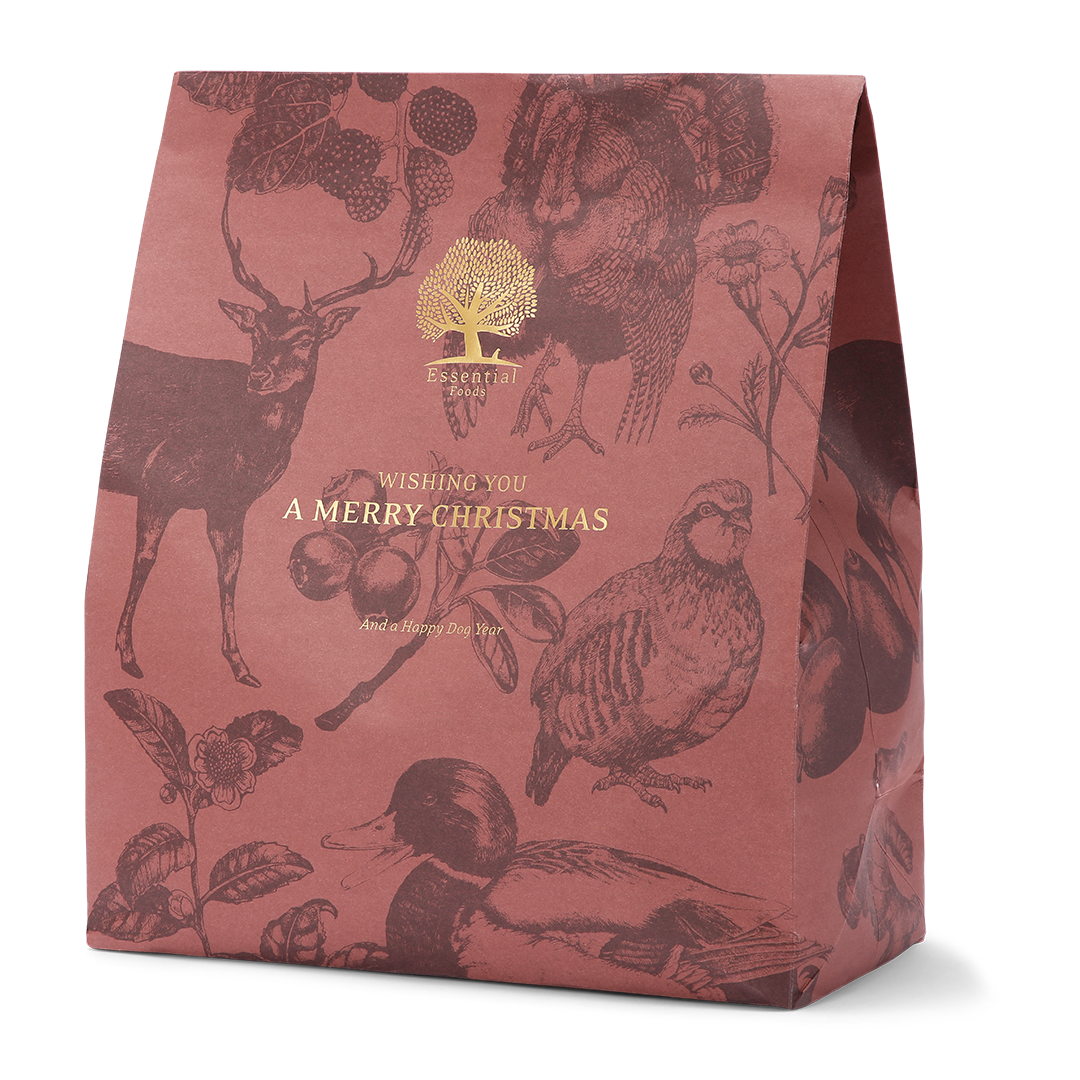 ESSENTIAL FOODS Christmas Dog Present
