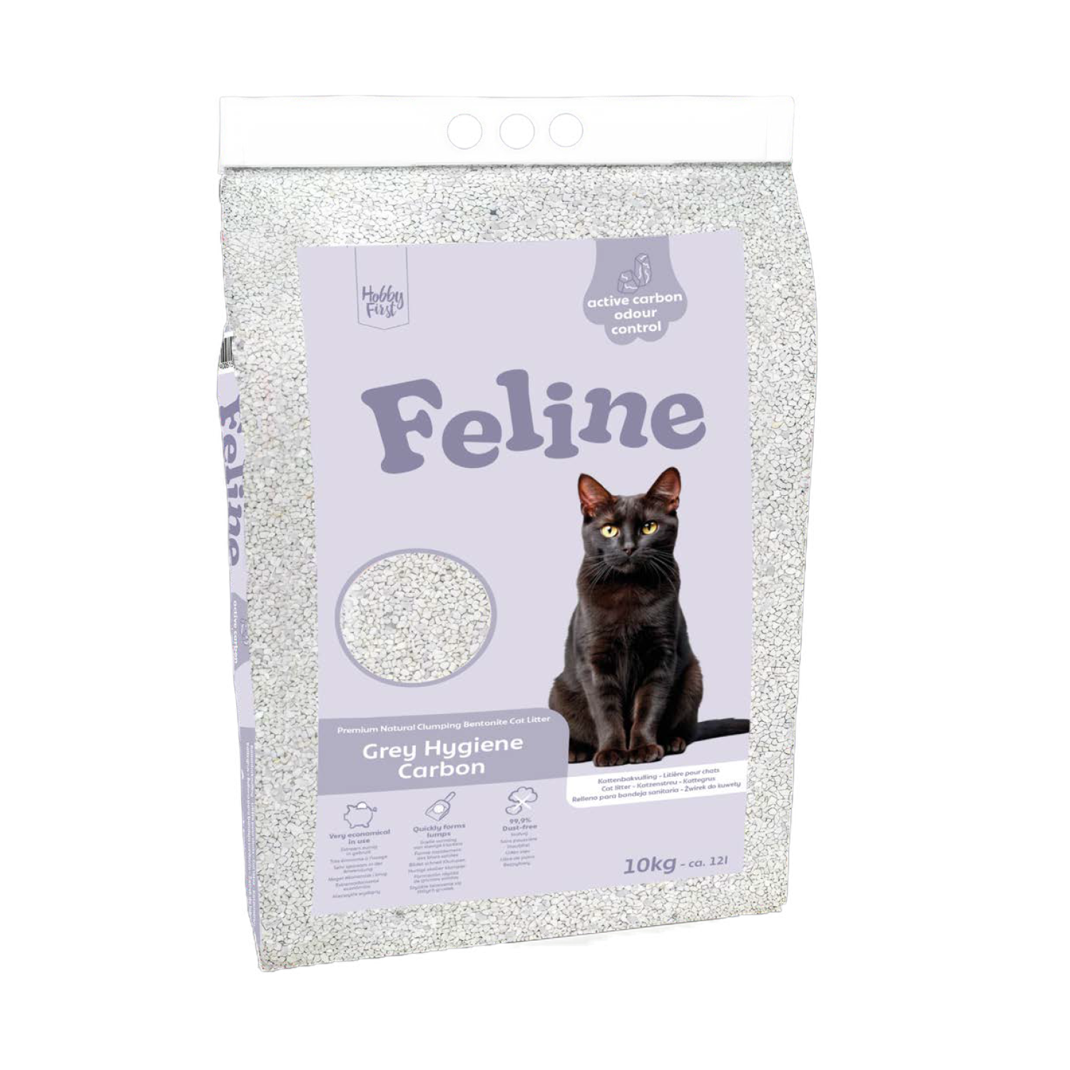 Hobby First Feline Hygiene Carbon kattegrus 10 kg