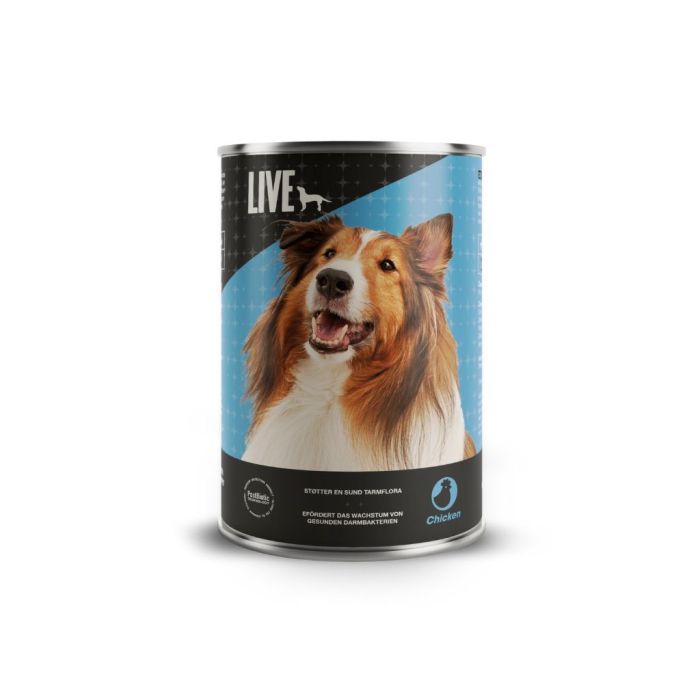 LIVE Vådfoder til Hund med Kylling – 395 g