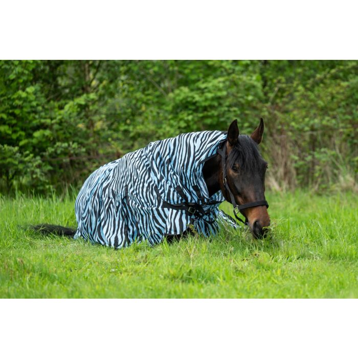 HKM Insektdækken med Hals Zebra Aqua