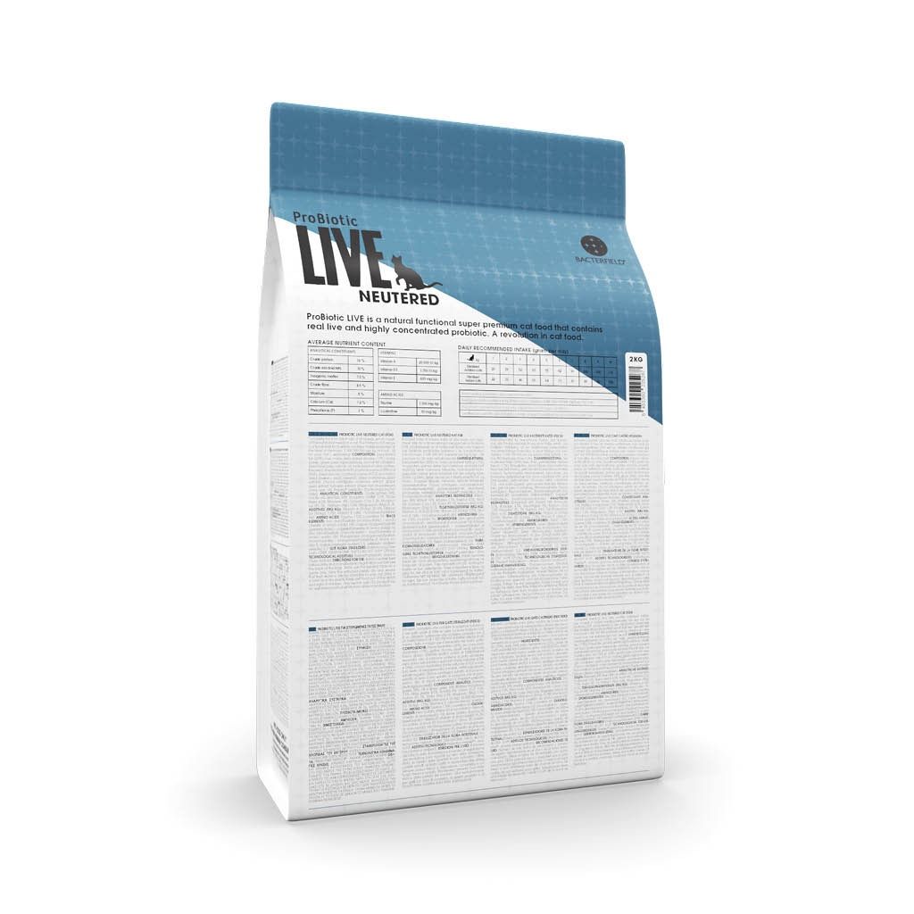 LIVE CAT Adult Neutered Fisk 2 kg