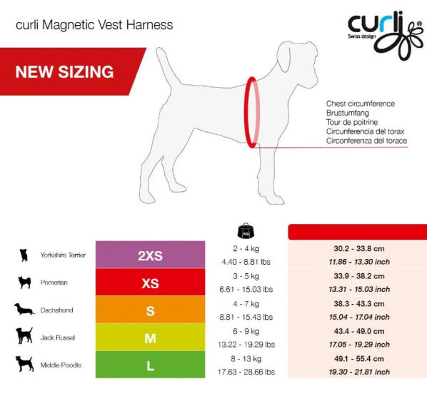 Curli Magnetic Vest Harness Air-Mesh