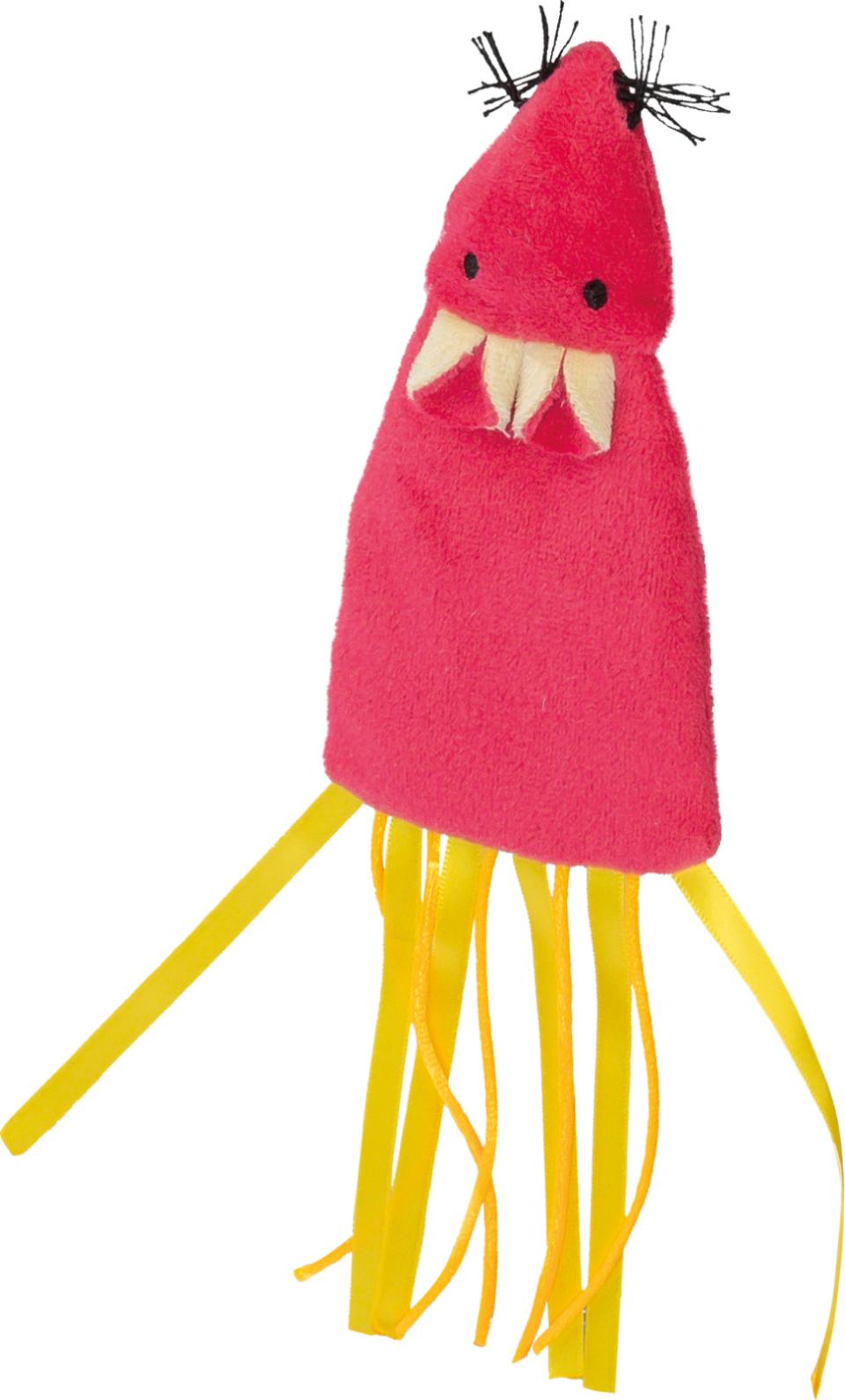 Trixie mus i plys med catnip og knitreffekt