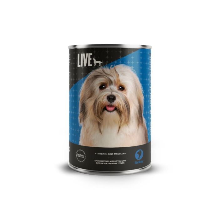 LIVE Dog Vådfoder Kalkun 395 g