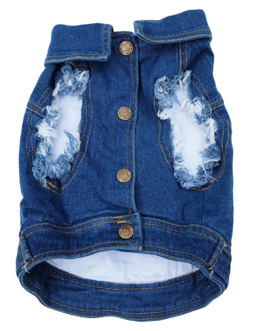 Pethaus Denim Hundevest "Girl gang"