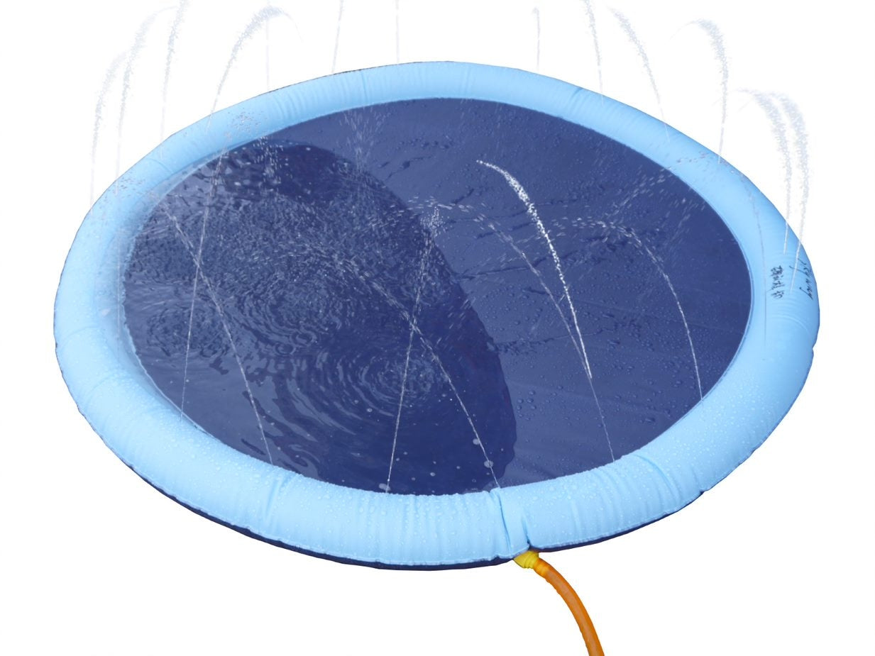 Canis pad splash sprinkler