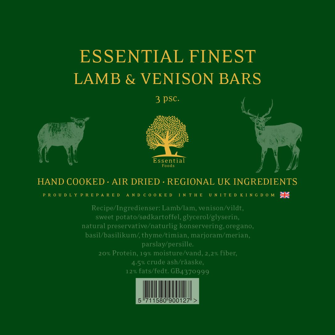 Essential Foods Finest  lamb/venison bars