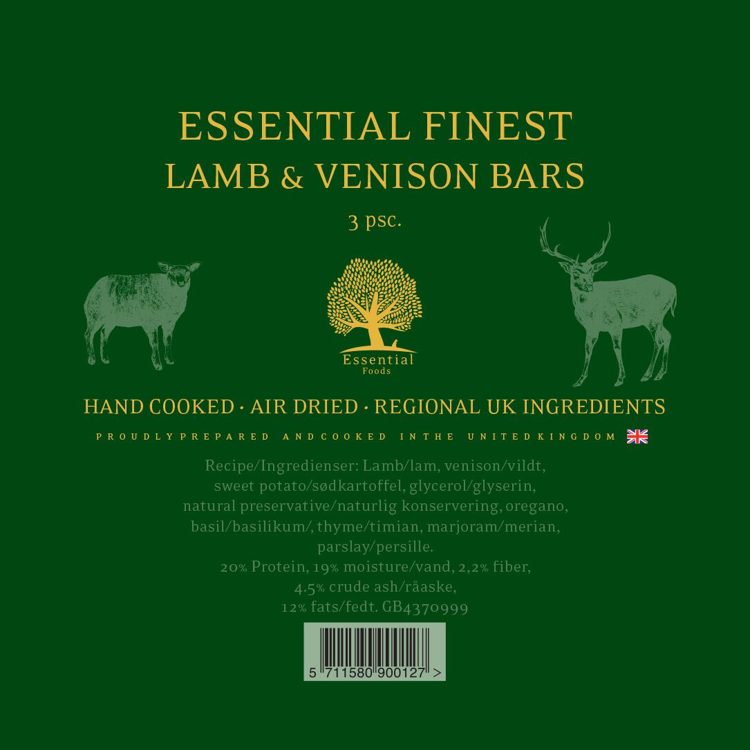 Essential Foods Finest  lamb/venison bars