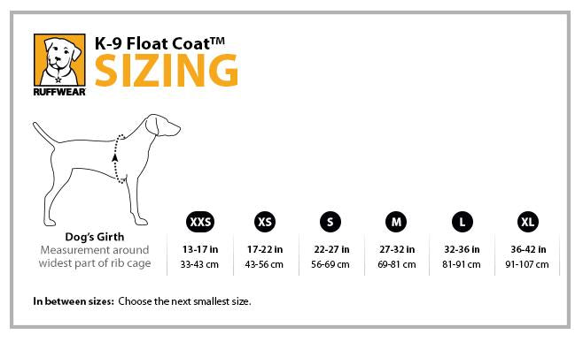 Ruffwear K-9 float coat str xxs