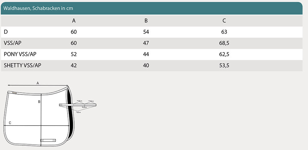 Sadelunderlag WALDHAUSEN model Felix
