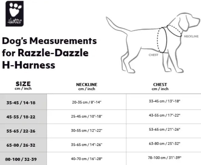 Hurtta  H-sele 55-65 cm