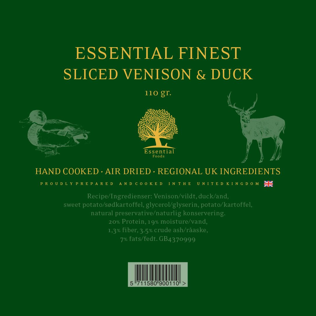 Essential Foods Finest Venison and Duck sliced