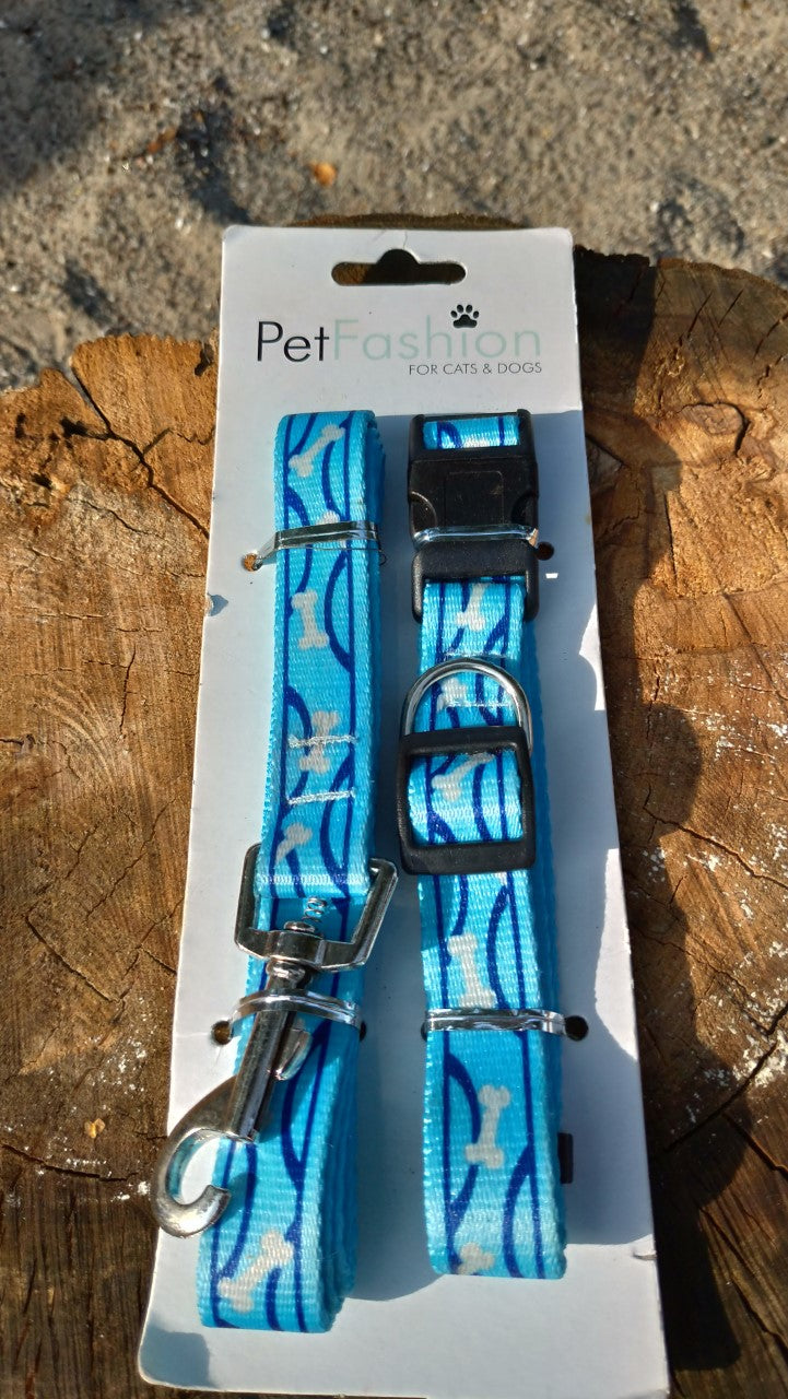 Halsbånd og line sæt med snaplås