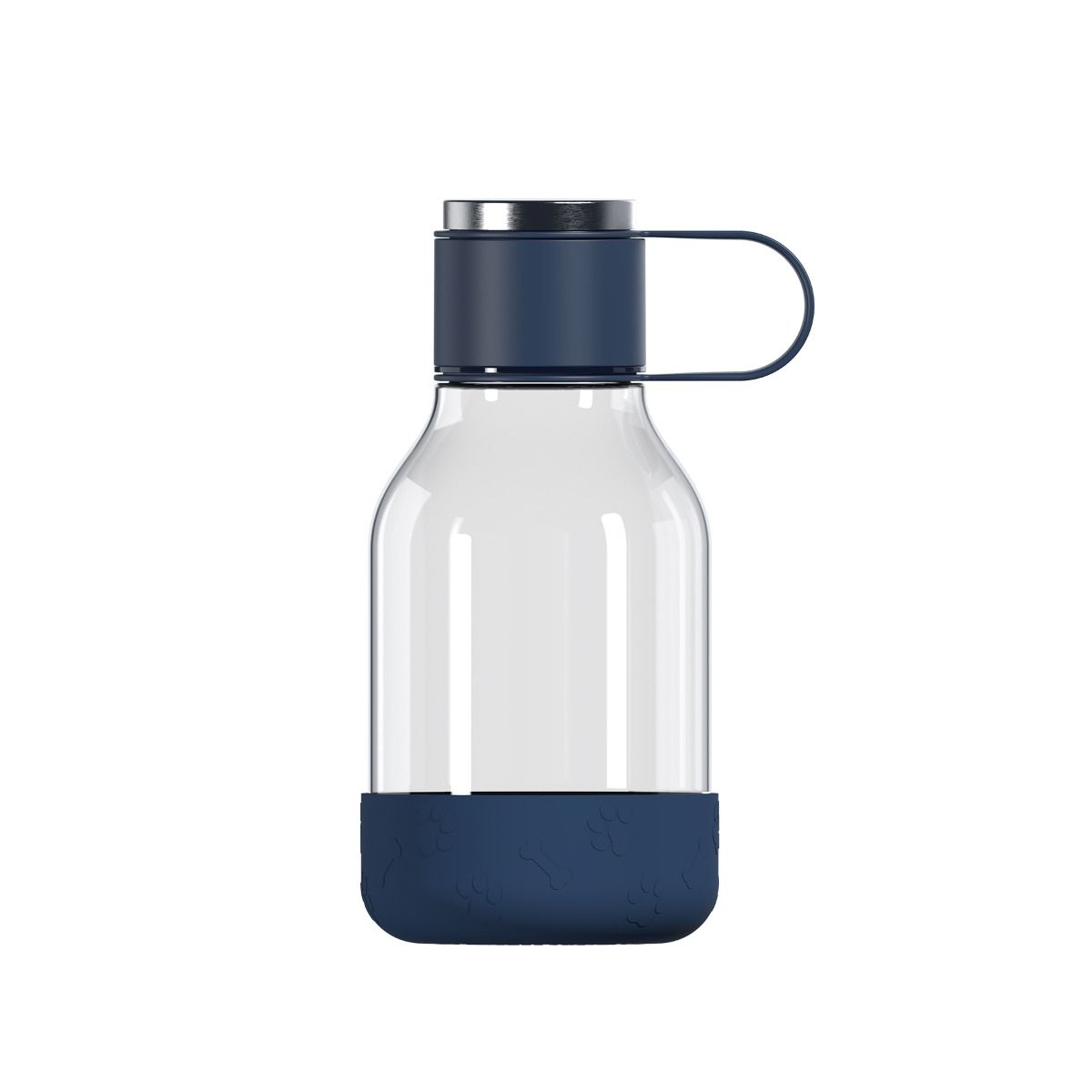 ASOBU Tritan vandflaske m. skål, Mørkeblå